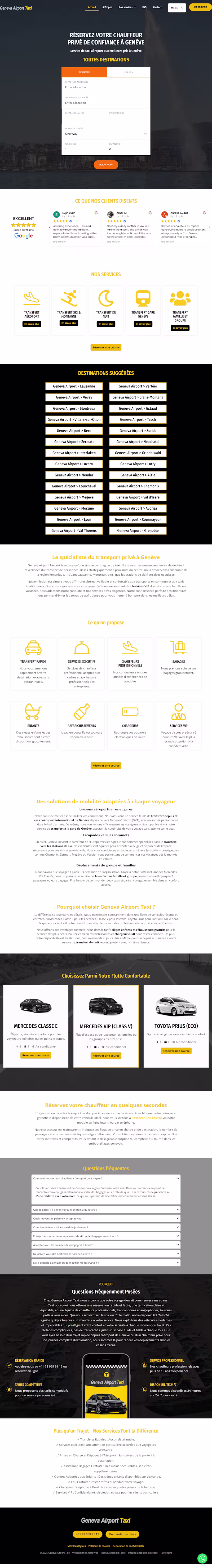 Cover image for Geneva Airport Taxi — Switzerland
Professional