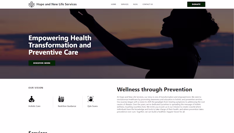 Cover image for Hope and New Life Services: Blog