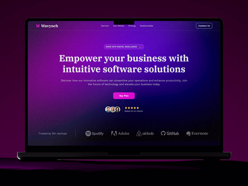 Cover image for Wavynch-  SaaS & Startup Landing Page Template