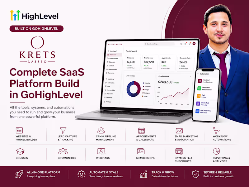 Cover image for Complete SaaS Platform Build in