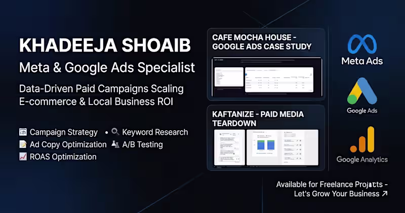 Cover image for Google Search Ads Campaign Setup & Intent Optimization