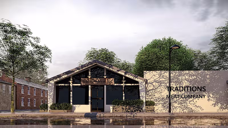 Cover image for Contemporary Meat Shop Design | Full Exterior & Interior Design