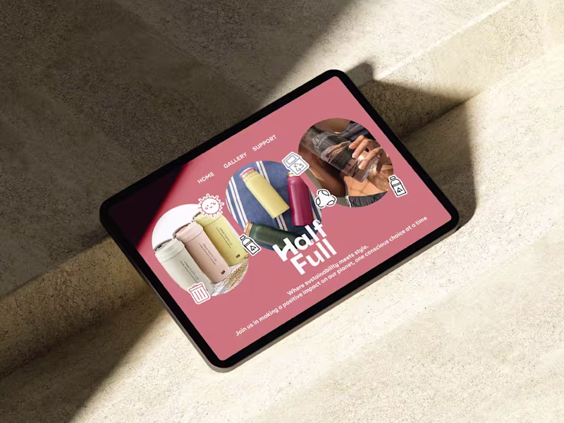 Cover image for HALF FULL | AN ECO-FRIENDLY BRAND