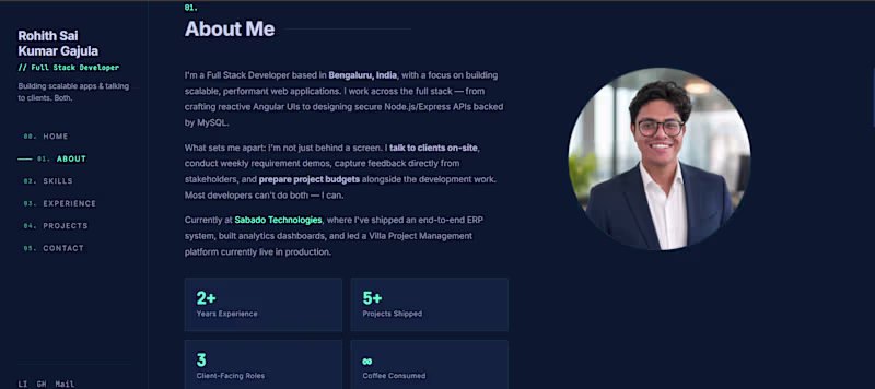 Cover image for Designed a Personal Portfolio using basics Tools HTML,CSS , JS
