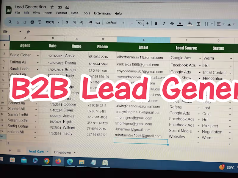 Cover image for B2B Lead Generation