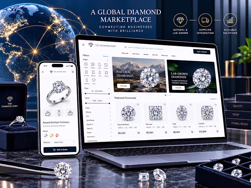 Cover image for The Diamond Port B2B Marketplace Development