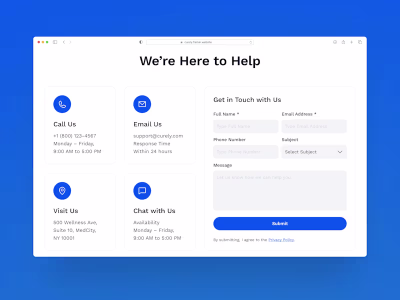 Cover image for Healthcare platforms should feel easy.
Curely