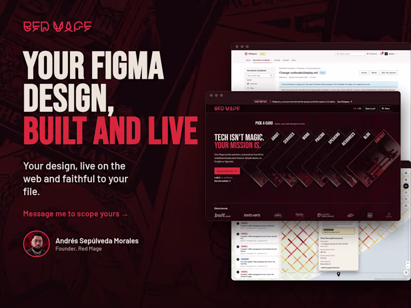 Cover image for Your Figma Design, Built and Live