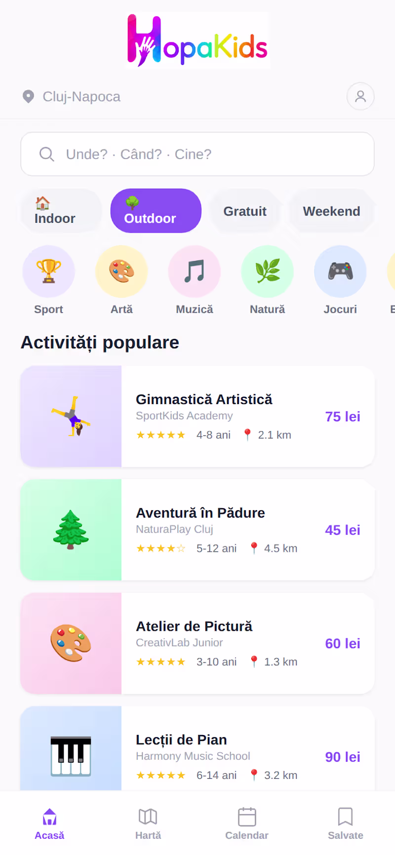 Cover image for Children's activities marketplace — provider