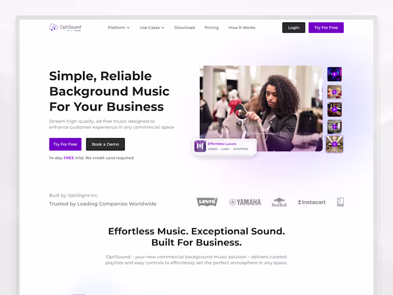Cover image for Optisound Framer Website