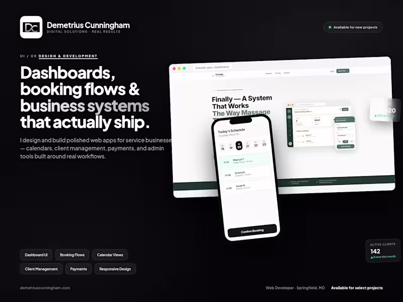 Cover image for Conversion-Focused Web Developer Website