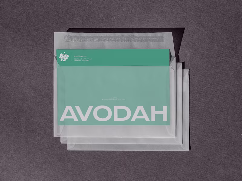 Cover image for Rebrand for Avodah Legal. Avodah