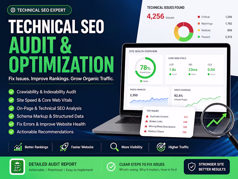 Cover image for Technical SEO Audit & Optimization for Higher Rankings