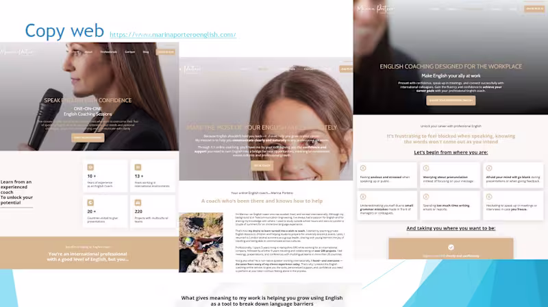 Cover image for Copy Web for an English