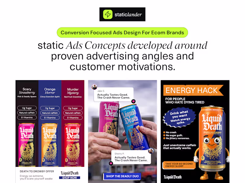 Cover image for Direct-Response Static Ads Designer For Ecommerce Brands
