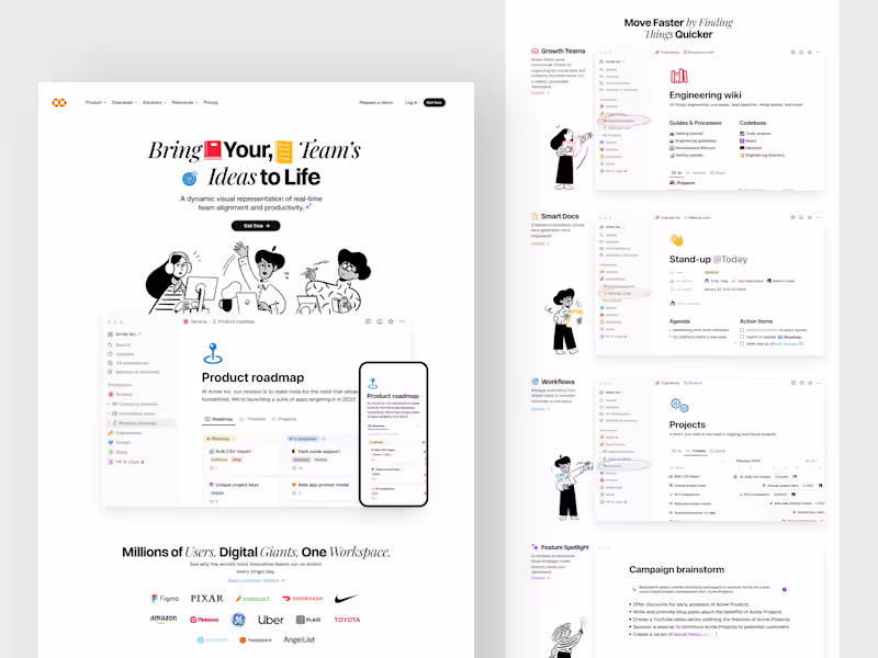 Cover image for SaaS Landing Page Design for Team Collaboration Tools