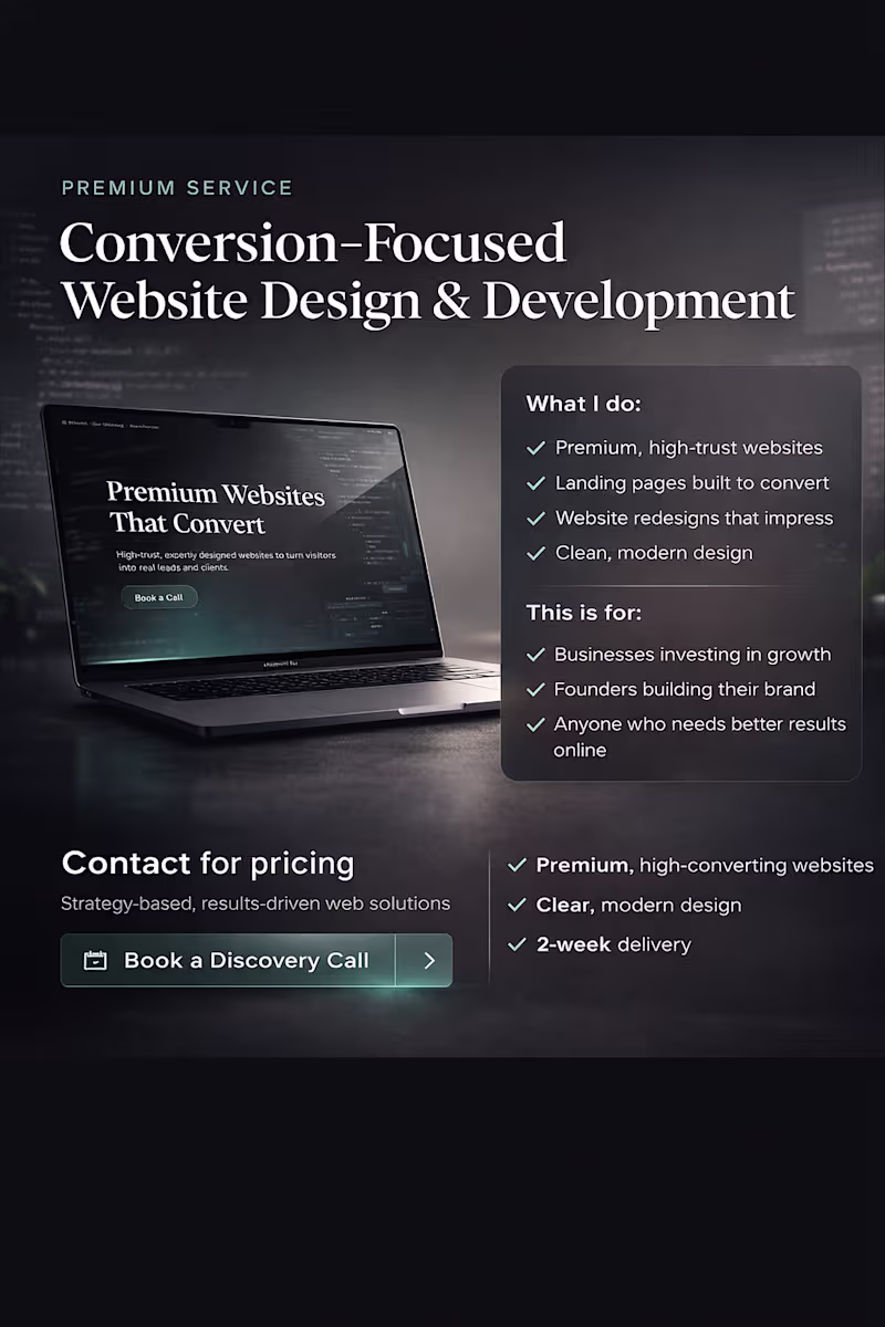 Cover image for Premium Business Website Design & Development