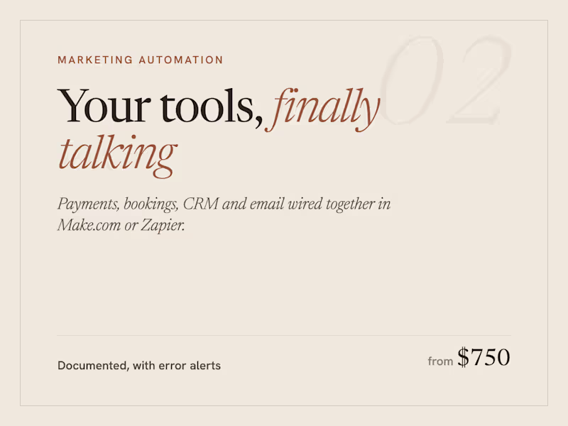 Cover image for Marketing Automation with Make.com or Zapier