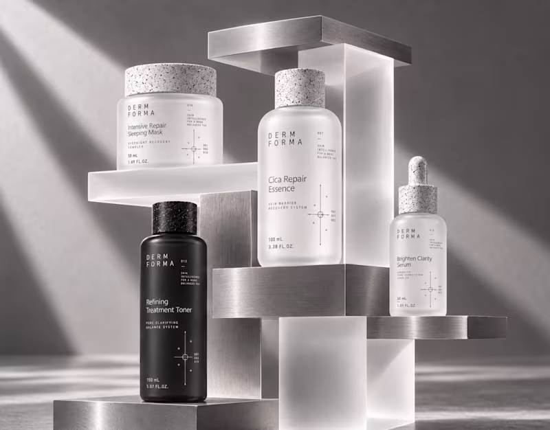 Cover image for DERM FORMA — Clinical Skincare Branding