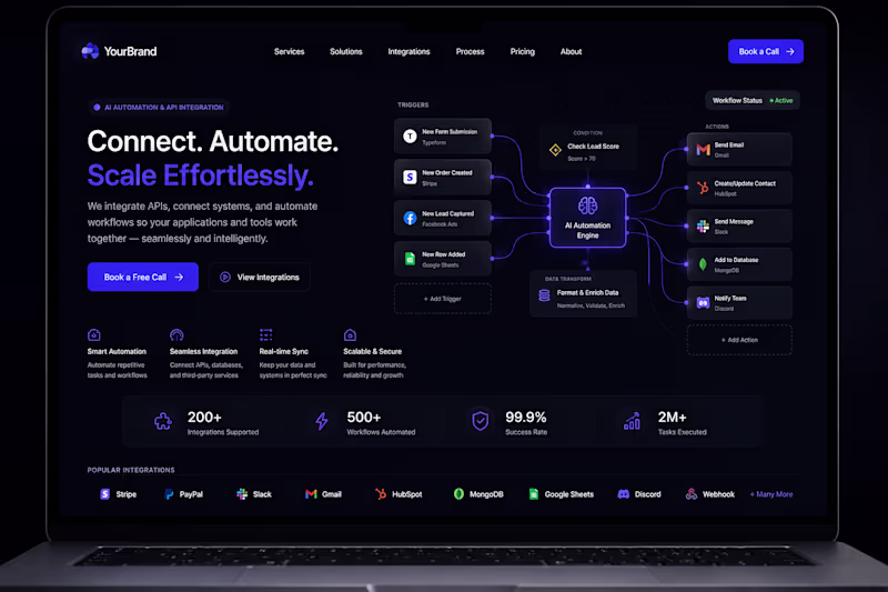 Cover image for API Integration & Automation — Python, Node.js, any stack