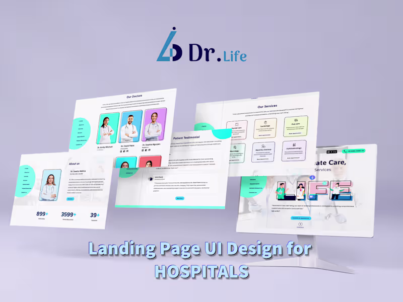 Cover image for LANDING PAGE DESIGN FOR HOSPITAL