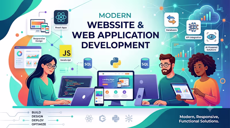 Cover image for  Modern Website & Web Application Development ,Design website