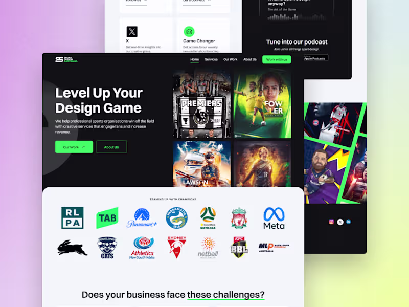 Cover image for Sport Design Australia | Webflow