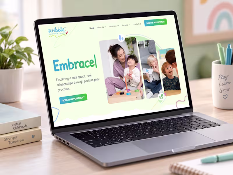 Cover image for Children's Therapy Clinic Website | WordPress & Figma