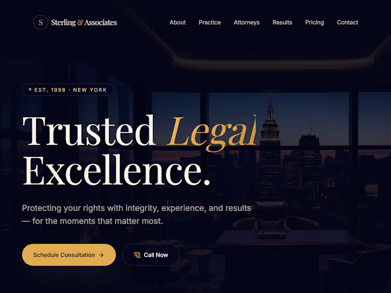 Cover image for Created a premium law firm