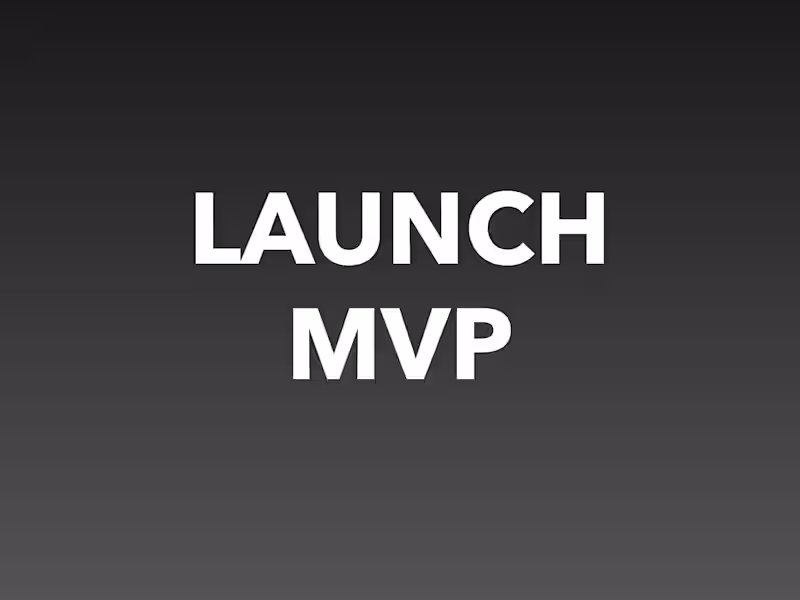 Cover image for Launch your MVP