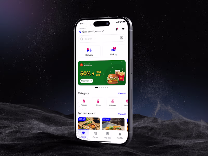 Cover image for Food Delivery App Design | Piver 2.0