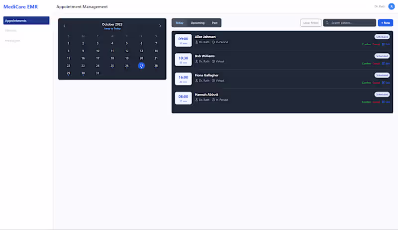 Cover image for Developed a functional appointment scheduling