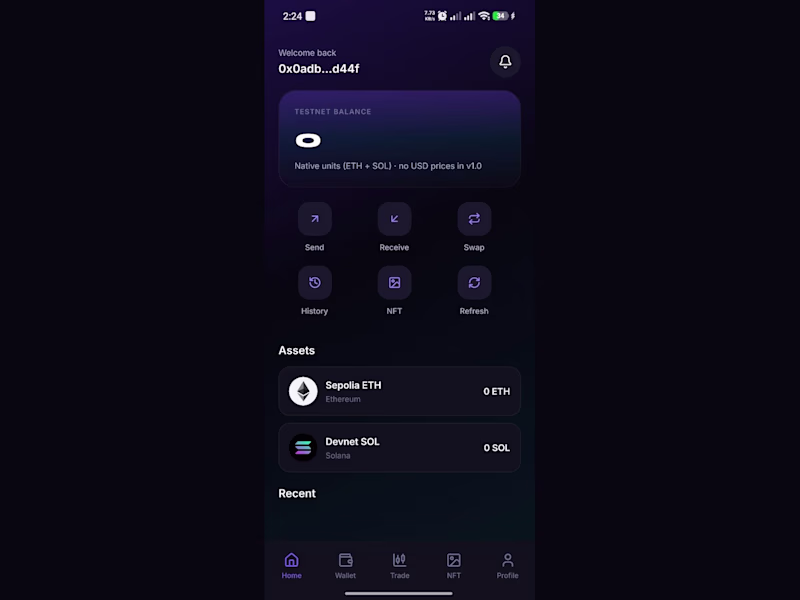 Cover image for BlockFlow — Native Crypto Wallet