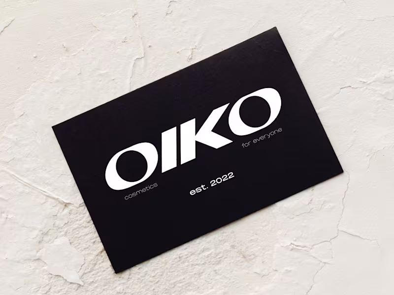 Cover image for Oiko Cosmetics — Jack Karpati Design
