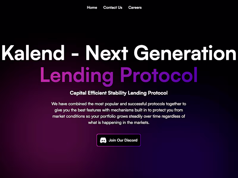 Cover image for Kalend - Next Generation Lending Protocol