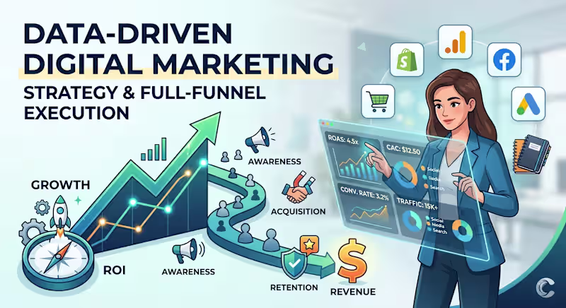 Cover image for Digital Marketing Strategy with Business Growth Advisory