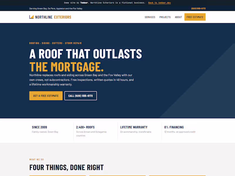 Cover image for Northline Exteriors, a roofing and