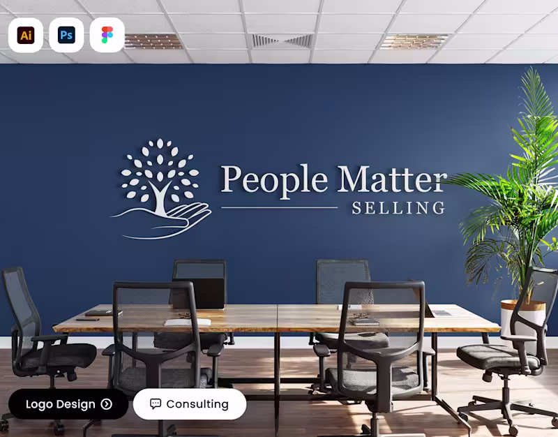 Cover image for Sales Consulting Logo Design for People Matter Selling