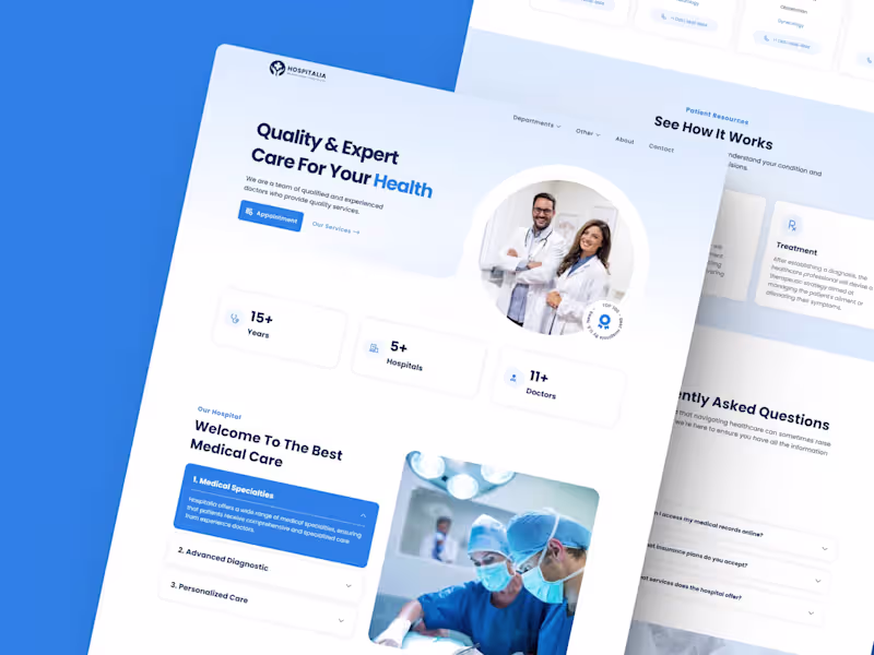 Cover image for Hospitalia: A Framer Project for Healthcare