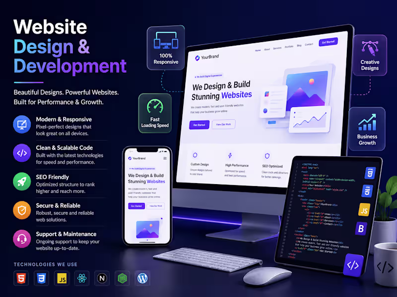Cover image for Website Design & Development