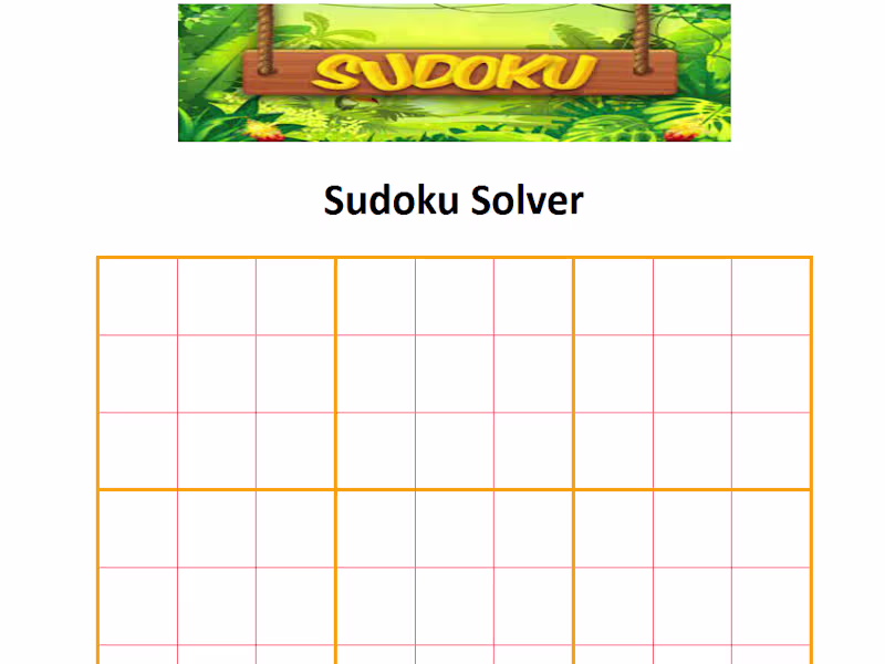 Cover image for Sudoku Solver