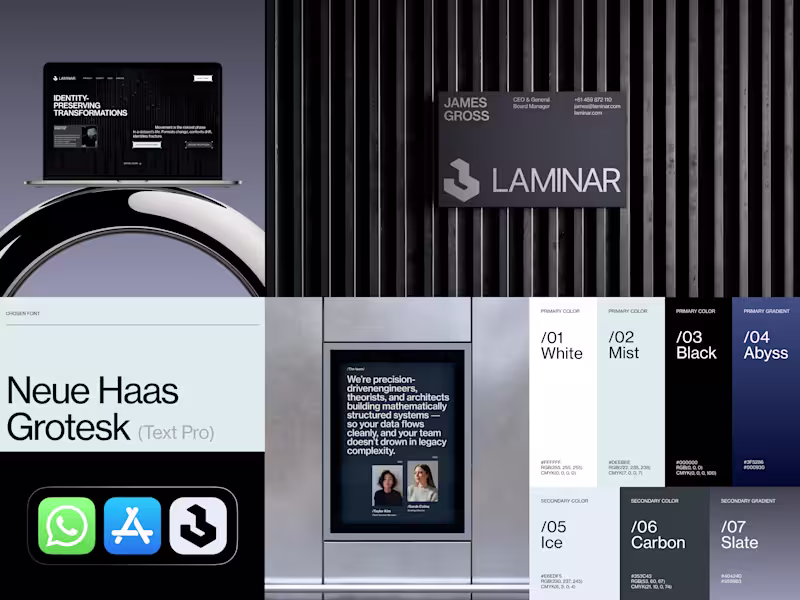 Cover image for Deep Tech Brand Identity for Laminar Instruments