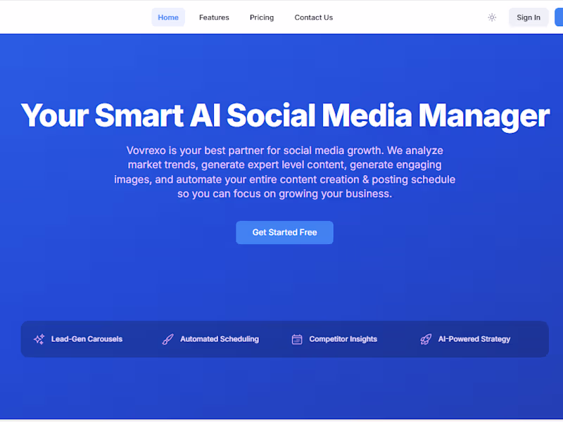 Cover image for Vovrexo AI