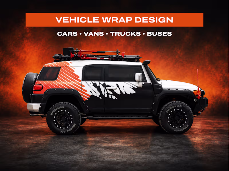 Cover image for Vehicle Wrap Design for Cars, Vans, Trucks & Fleets