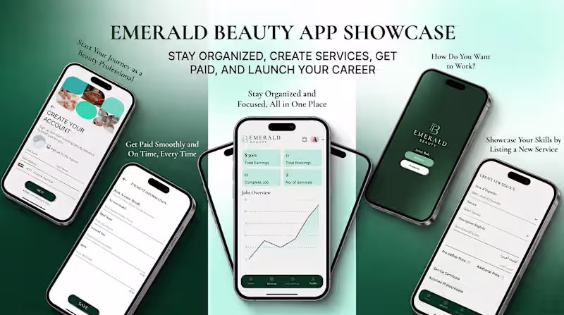 Cover image for Emerald Beauty Employee App for