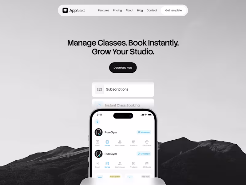 Cover image for New Framer template: AppNext 
Built