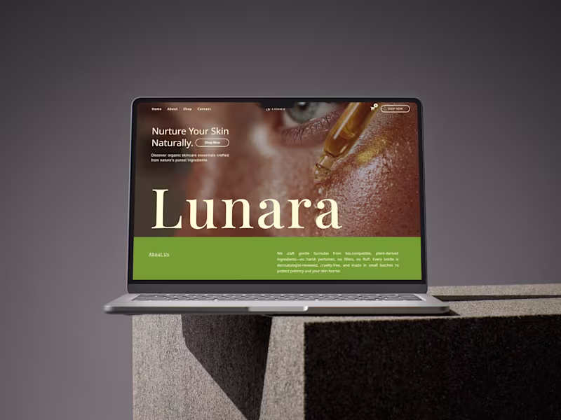 Cover image for Website for a skin care product done with elementor page bui...