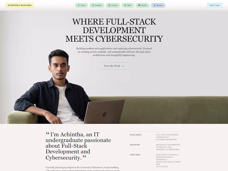 Cover image for Personal Portfolio Website