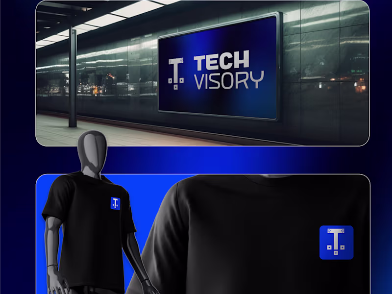 Cover image for Tech Visory — Futuristic Branding & Logo Design