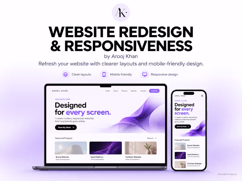 Cover image for Website Redesign & Mobile Responsiveness